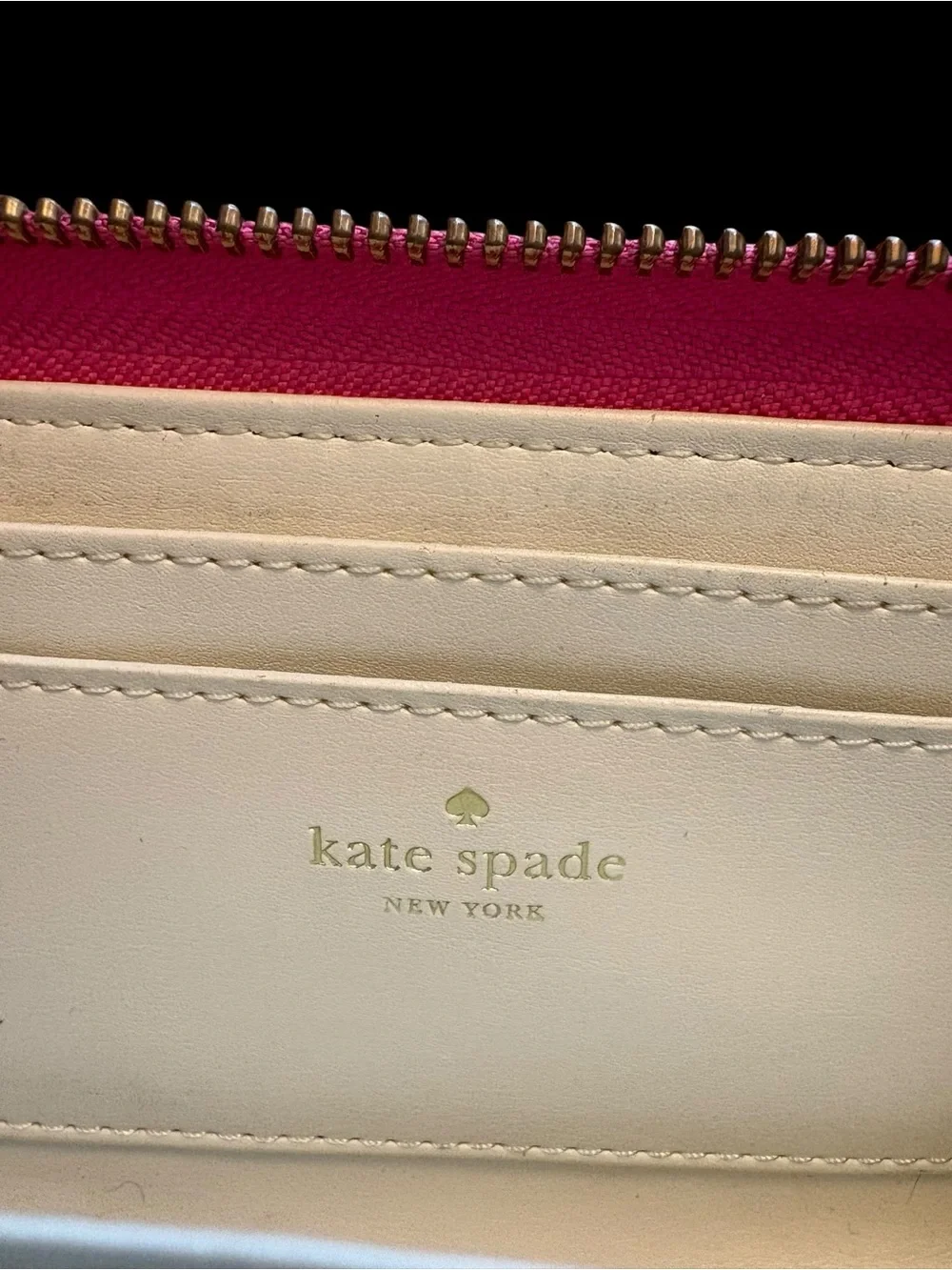 kate spade Hot Pink Perforated Wristlet Clutch
